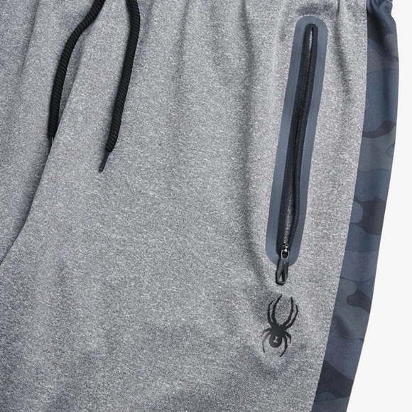 Spyder Active Men's Charcoal HTR Joggers With Pockets - Picture 3 of 8